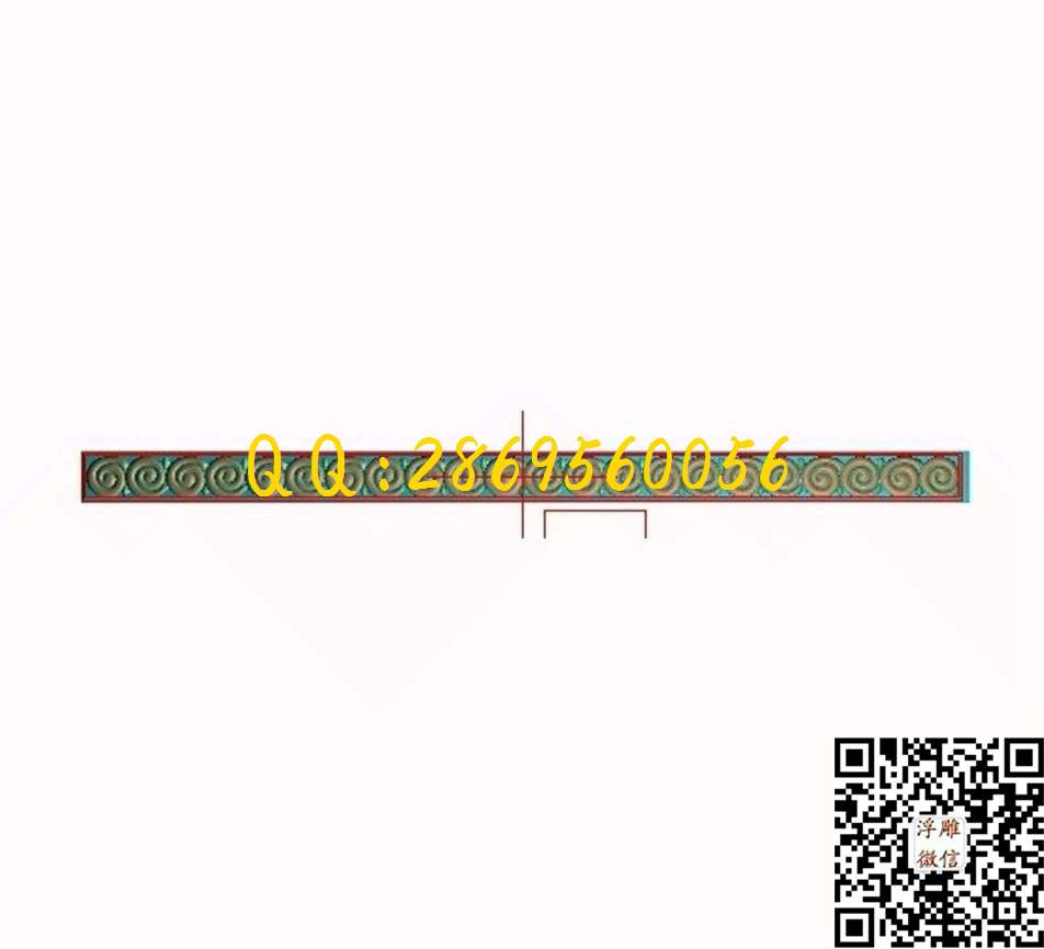 门花1229-72_欧式木门长条洋花贴花门上花门芯门楣精雕图浮雕图